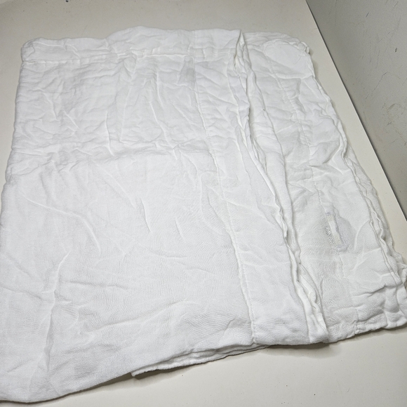 Parachute Linen Pillowcases Standard Pair 2 Set EUC White - Picture 1 of 4